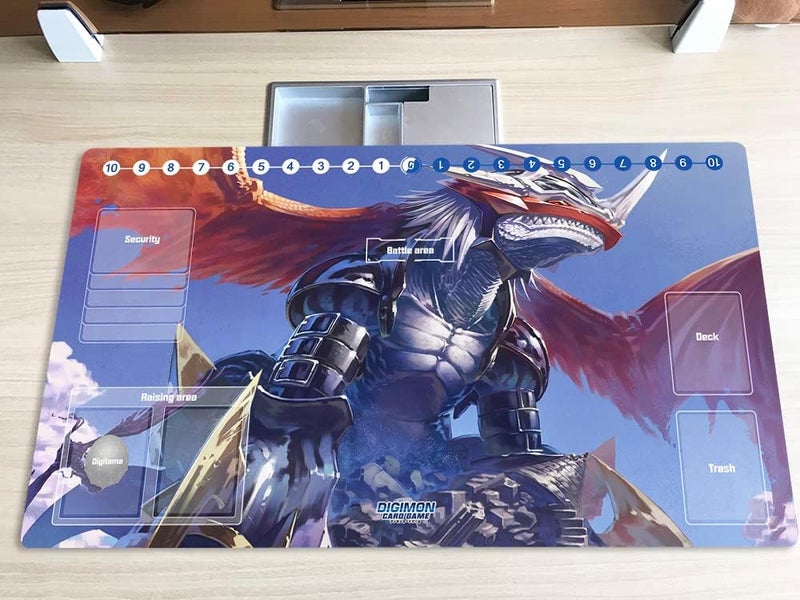Mlikemat New Playmat Digimon DTCG Mat Imperialdramon TCG CCG OCG Trading Card Game Mat with Zones + Free Bag (ZD002-288-SM) - Image 2